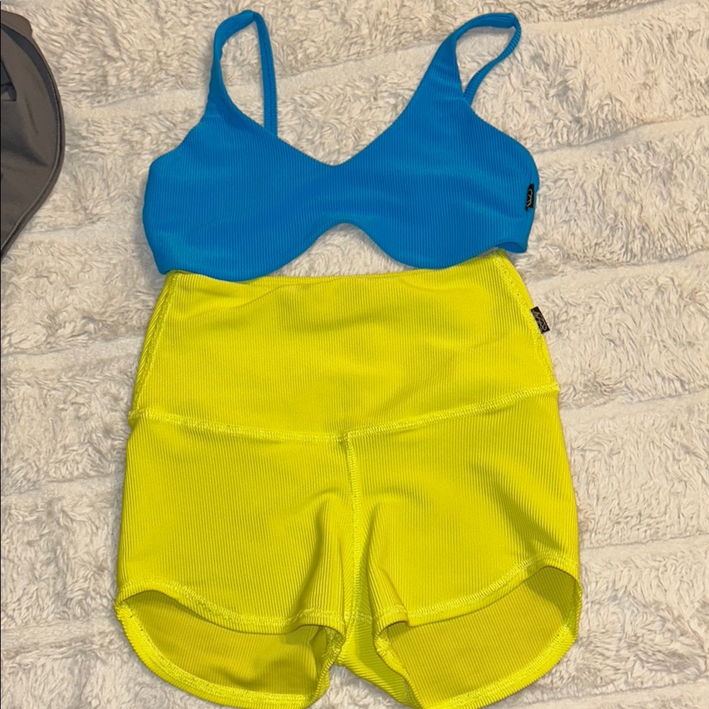 Tiger Friday AXS Azul Ruth top and Margarita Shorties
